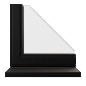 black anodised, double glazing, replacement windows