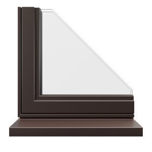chocolate brown, double glazing, replacement windows