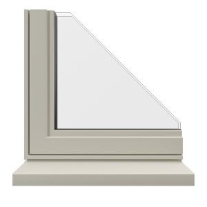 cream, Aluminium Windows